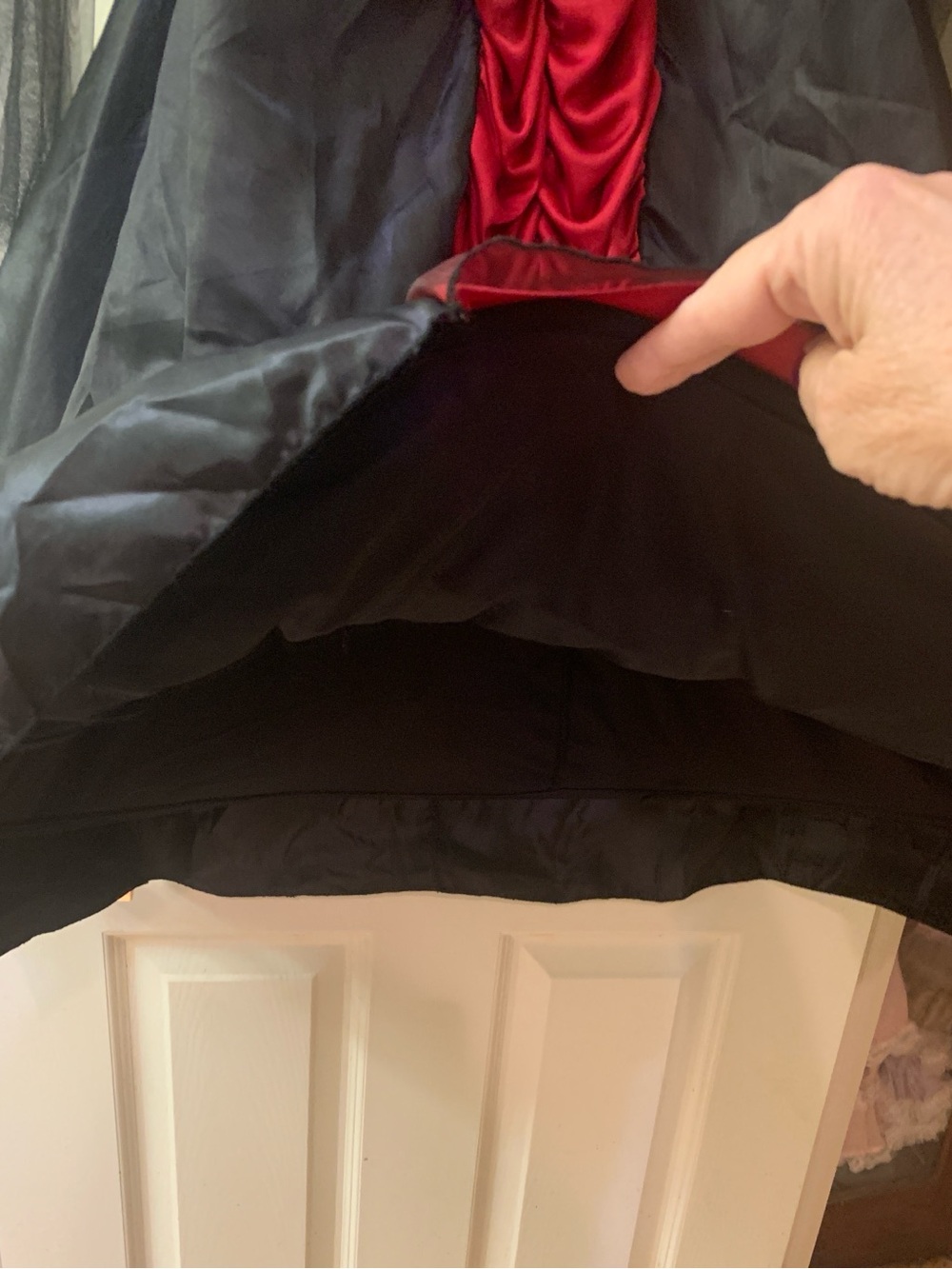 Spirit Halloween Black and Red Girl’s Victorian Vampire Gown - Picture 7 of 9